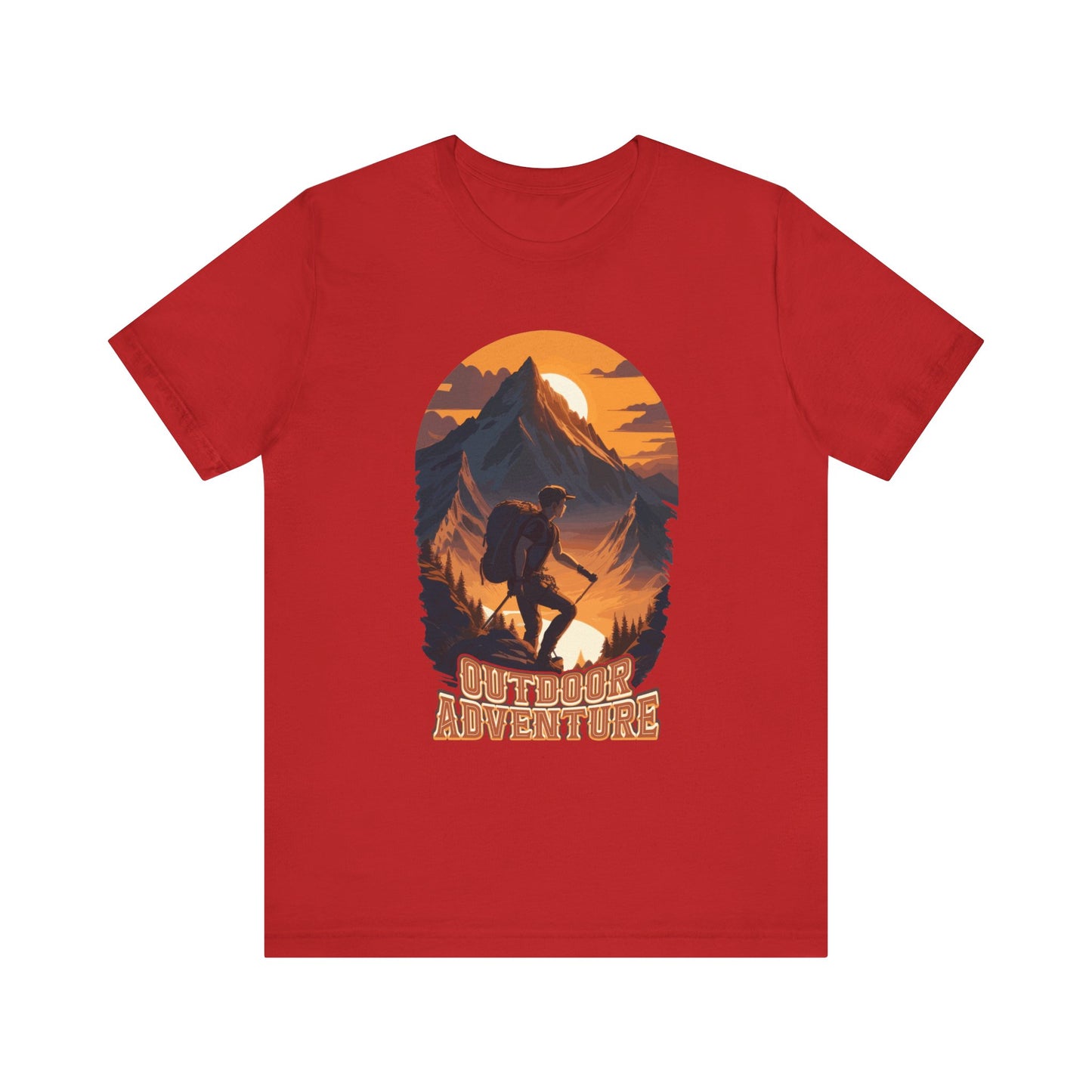 Outdoor Adventure T-Shirt, Adventure Hiking T-Shirt, Hiking Design 01, Outdoors, Mountain Hike T-Shirt, II