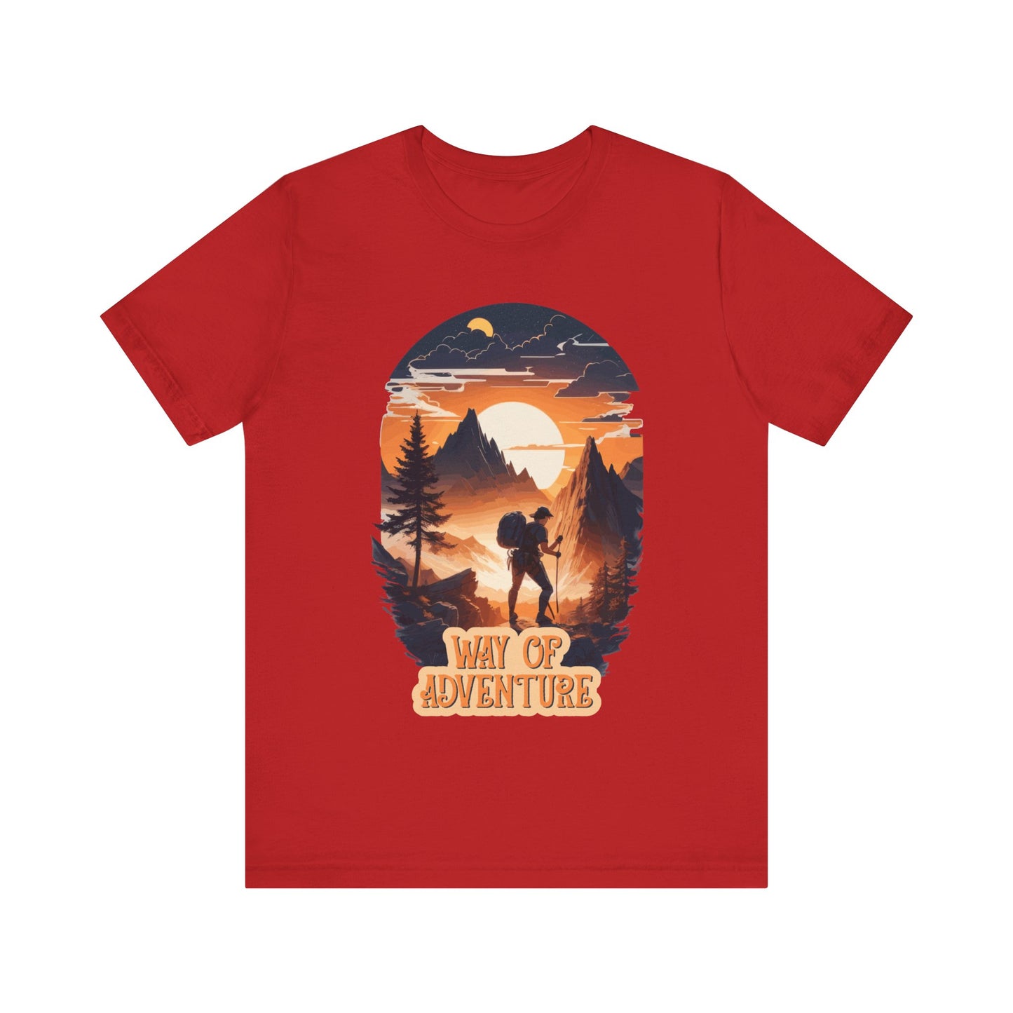Way of Adventure T-Shirt, Adventure Hiking T-Shirt, Way of Adventure Design 01, Outdoors, Mountain Hike T-Shirt