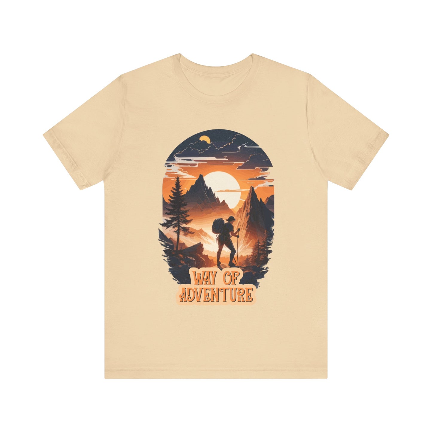 Way of Adventure T-Shirt, Adventure Hiking T-Shirt, Way of Adventure Design 01, Outdoors, Mountain Hike T-Shirt
