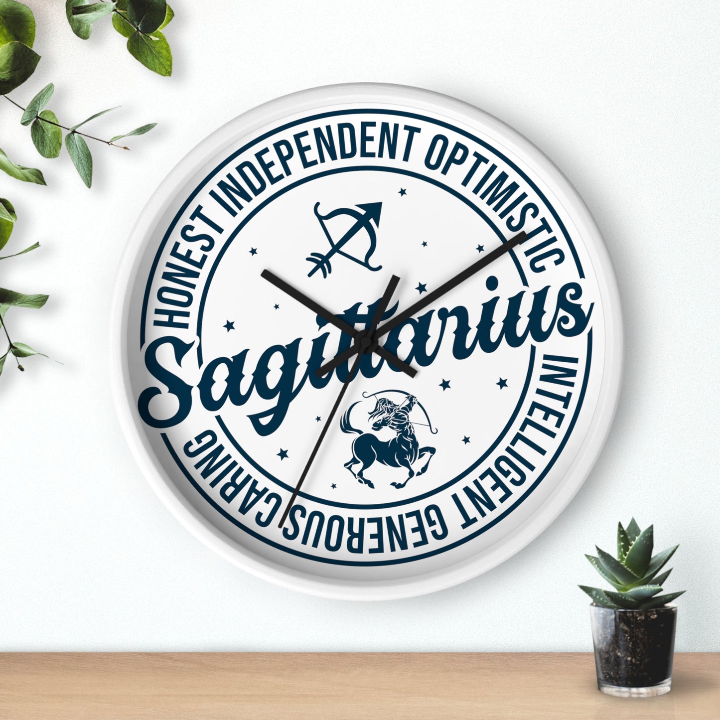 Zodiac Sagittarius Wall Clock