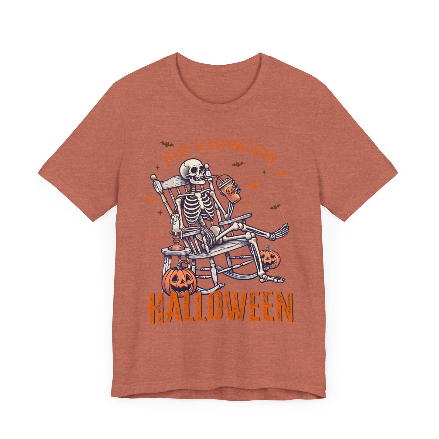 Just Waiting For Halloween T-Shirt, Halloween, Scary, Funny, Retro