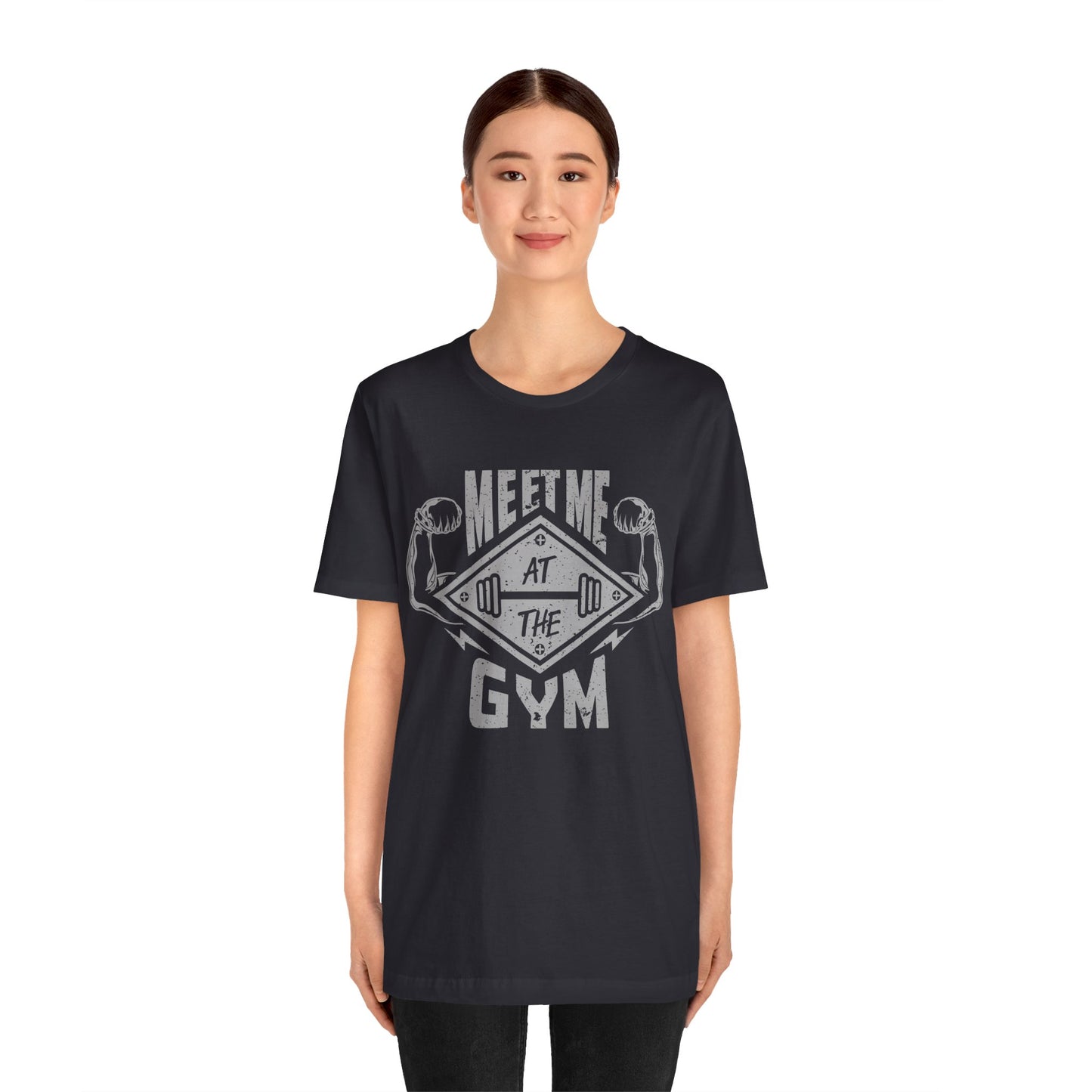 Meet Me At The Gym T-Shirt, Gym Workout Fitness T-Shirt