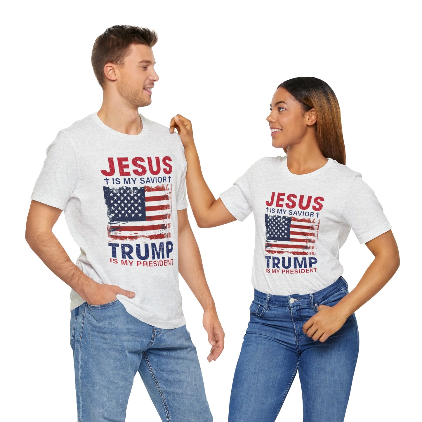 Jesus Is My Savior Trump Is My President T-Shirt, Politics, Vote, Election, Republican