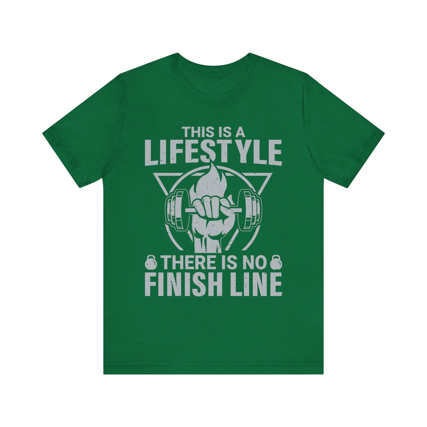 This Is A Lifestyle There Is No Finish Line T-Shirt, Gym Workout Fitness T-Shirt