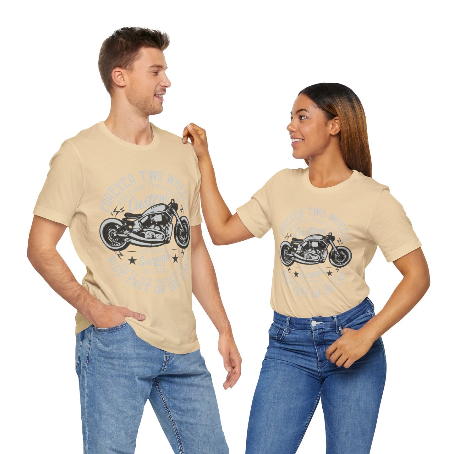 Forever Two Wheels T-Shiert, Motorcycle, Bikes, MC