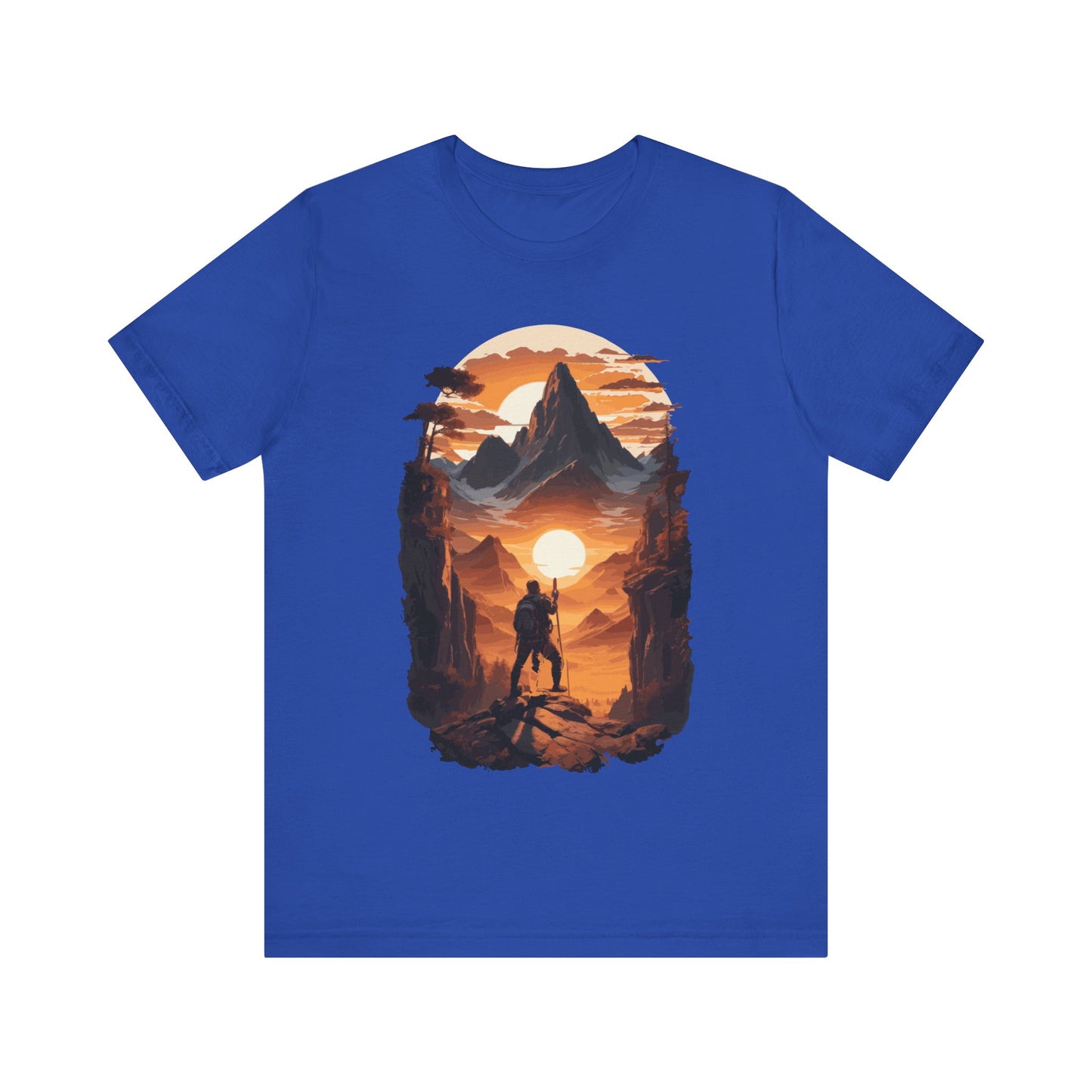 Adventure Hiking T-Shirt, Hiking Design 01, Outdoors, Mountain Hike T-Shirt