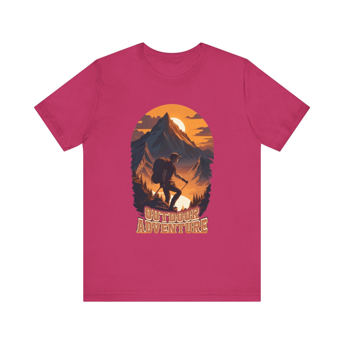 Outdoor Adventure T-Shirt, Adventure Hiking T-Shirt, Hiking Design 01, Outdoors, Mountain Hike T-Shirt, II