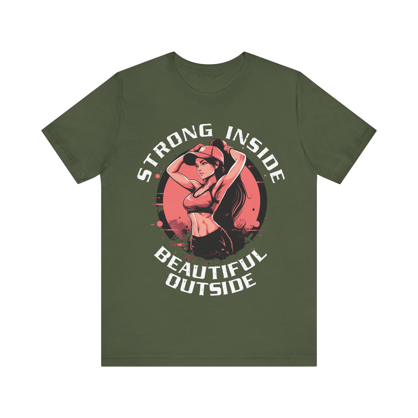 Strong Inside Beautiful Outside T-Shirt, Gym, Fitness T-Shirt
