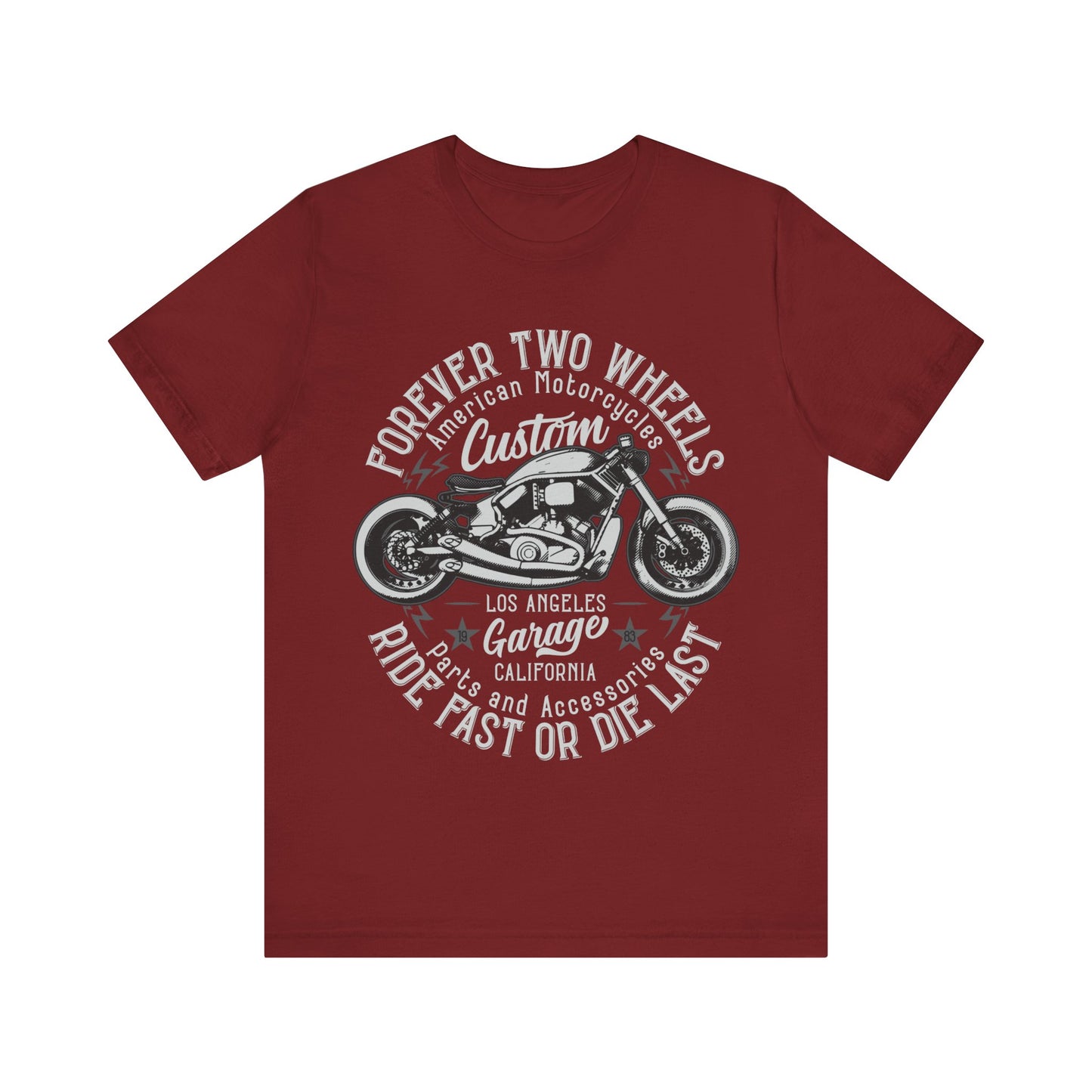 Forever Two Wheels T-Shiert, Motorcycle, Bikes, MC
