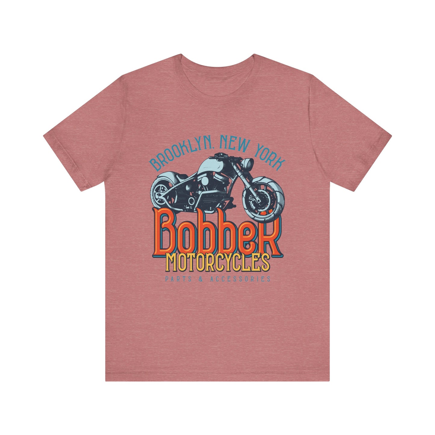 Brooklyn, New York Bobber Motorcycles T-Shirt, Bikers, MC, Chopper