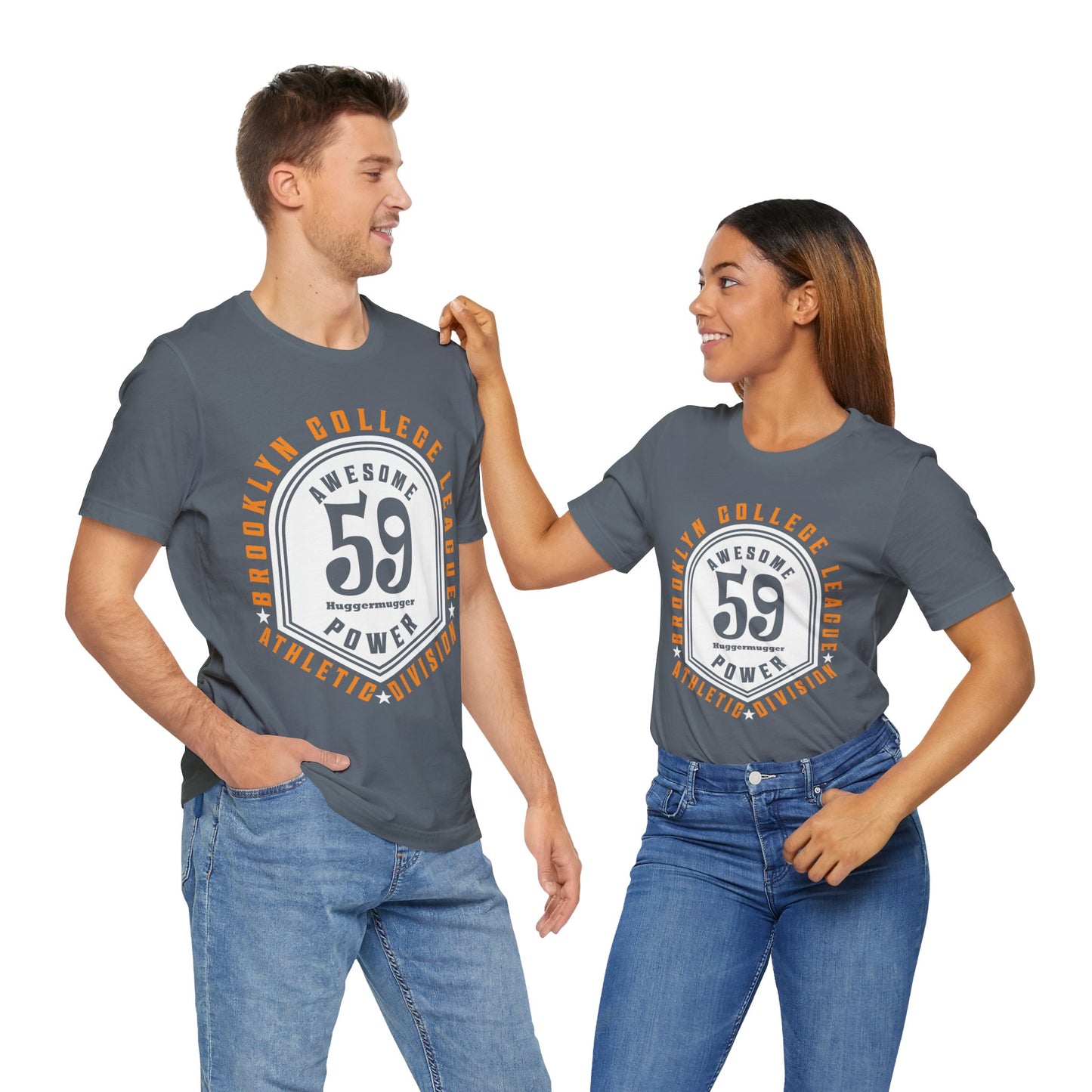 Brooklyn Athletic Division By Huggermugger T-Shirt, Typography T-Shirt, Huggermugger, Brooklyn T-Shirt