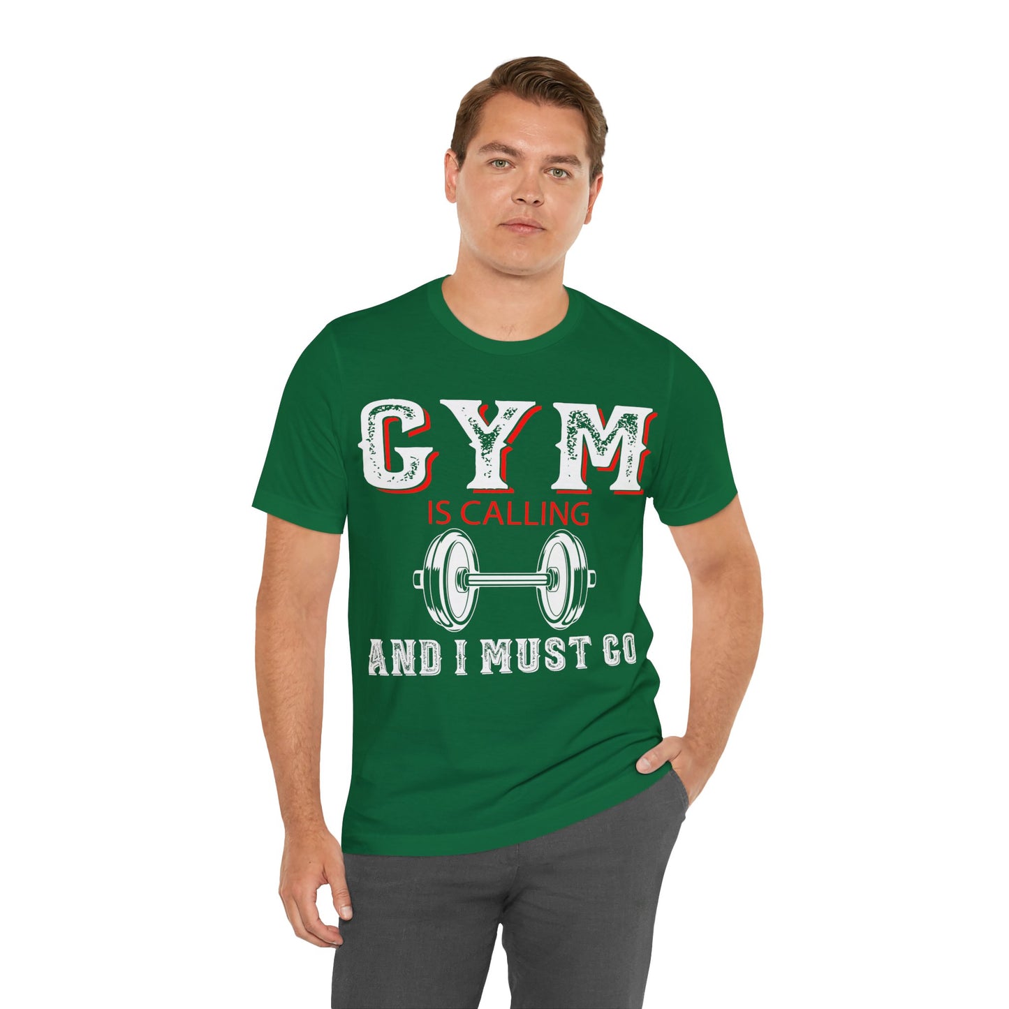 Gym Is Calling And I Must Go T-Shirt, Gym Workout Fitness T-Shirt