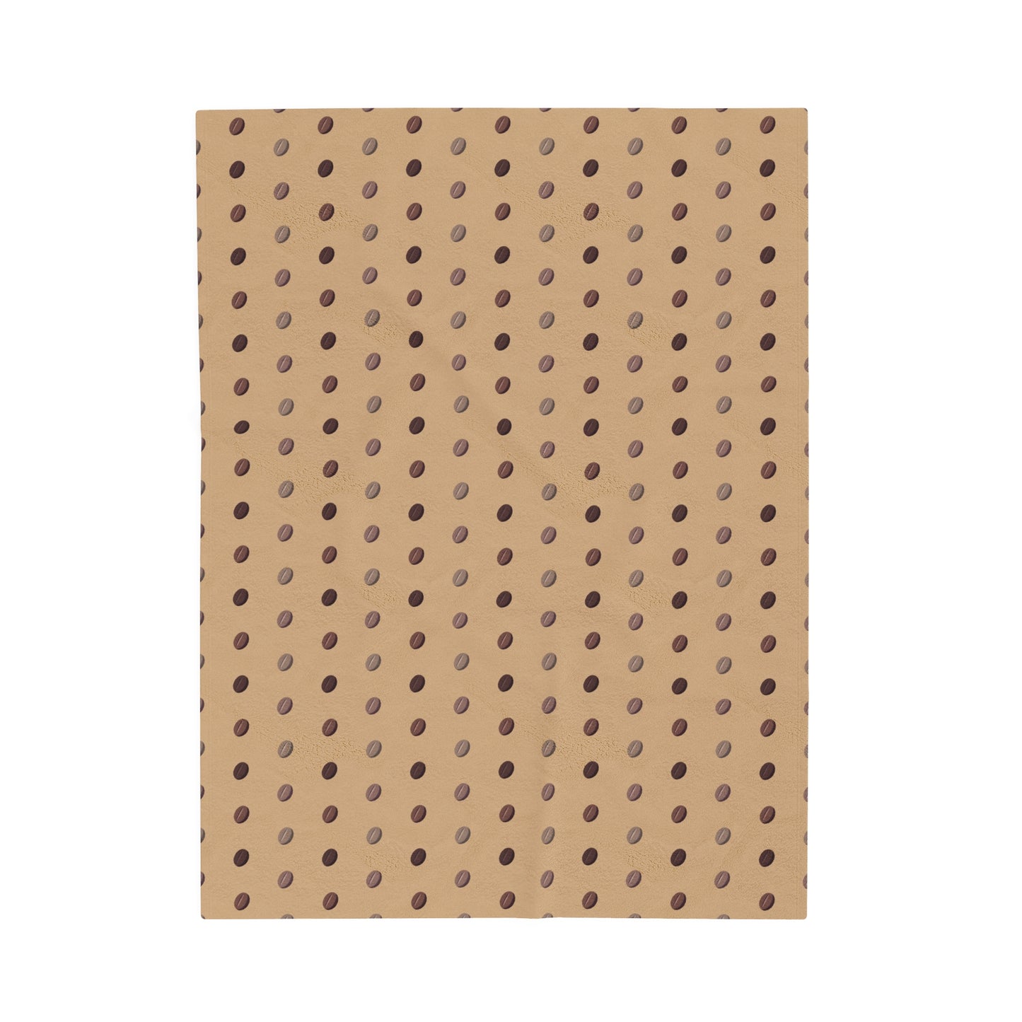 Coffee Bean Light pattern Velveteen Plush Blanket