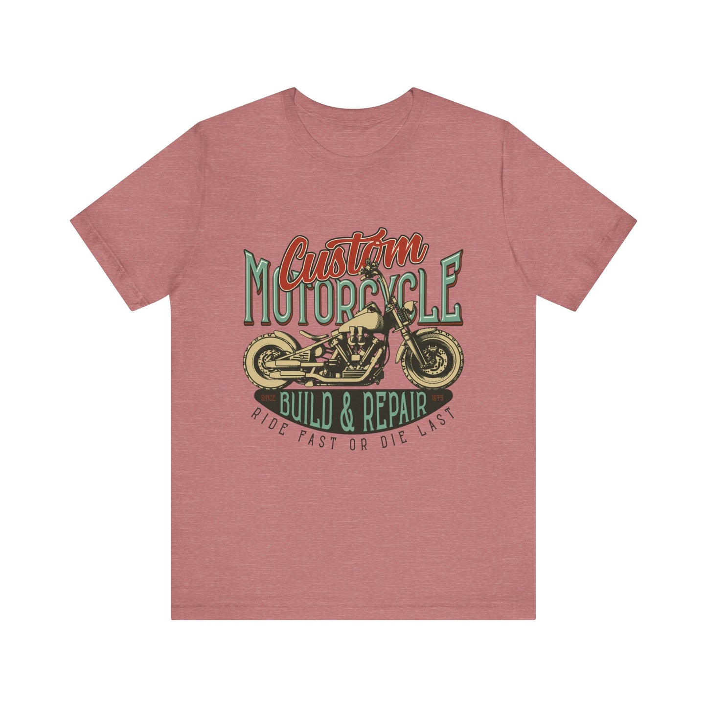 Custom Motorcycle Ride Fast or Die Last T-Shirt, MC, Motorcycle, Bikers T-Shirt