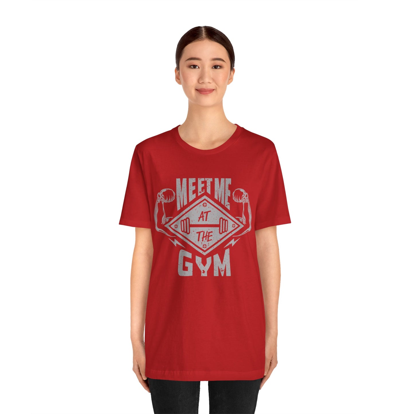 Meet Me At The Gym T-Shirt, Gym Workout Fitness T-Shirt