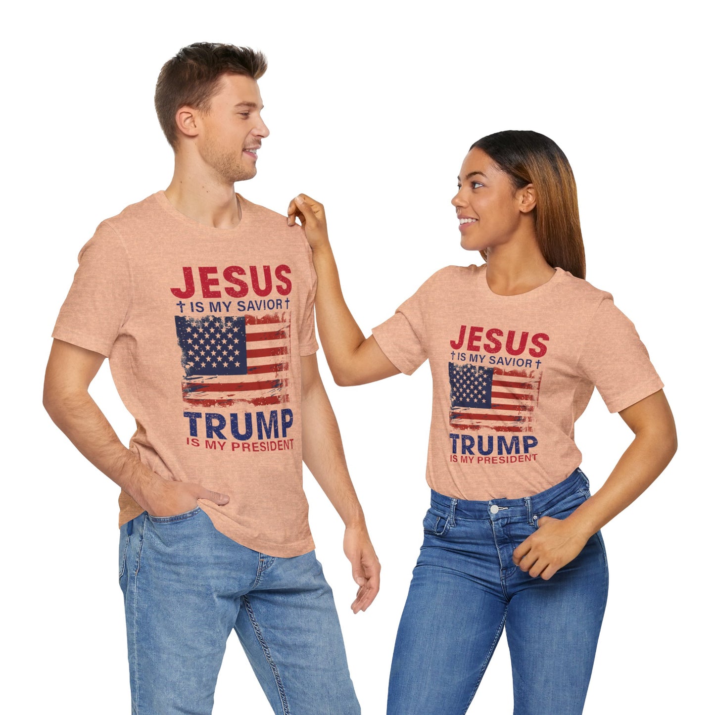 Jesus Is My Savior Trump Is My President T-Shirt, Politics, Vote, Election, Republican