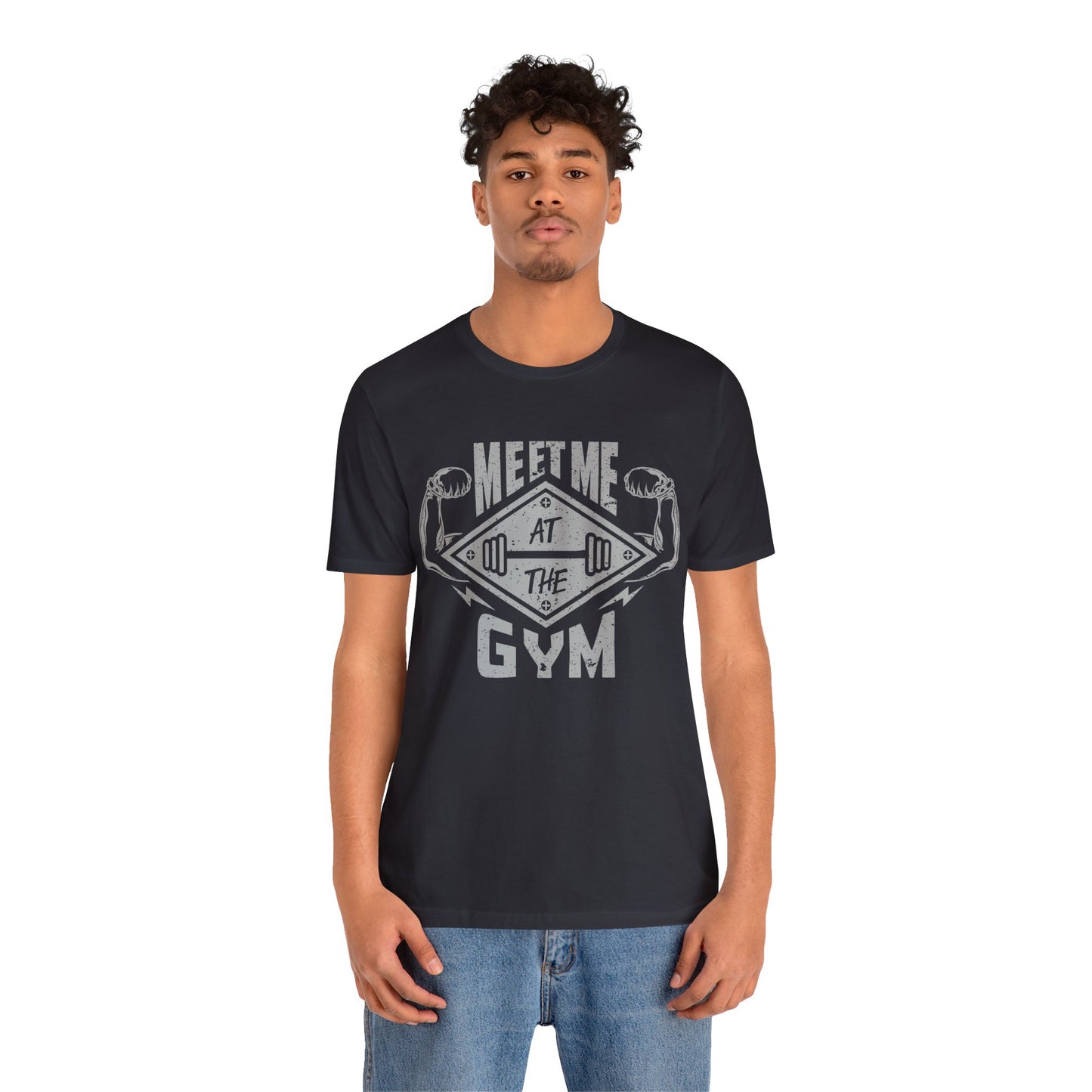 Meet Me At The Gym T-Shirt, Gym Workout Fitness T-Shirt
