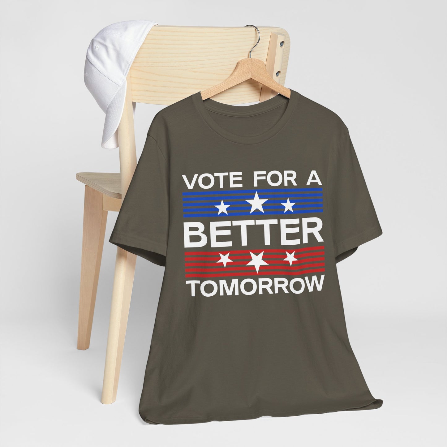 Vote For A Better Tomorrow T-Shirt, Politics, Vote, Election, Democrat, Republican