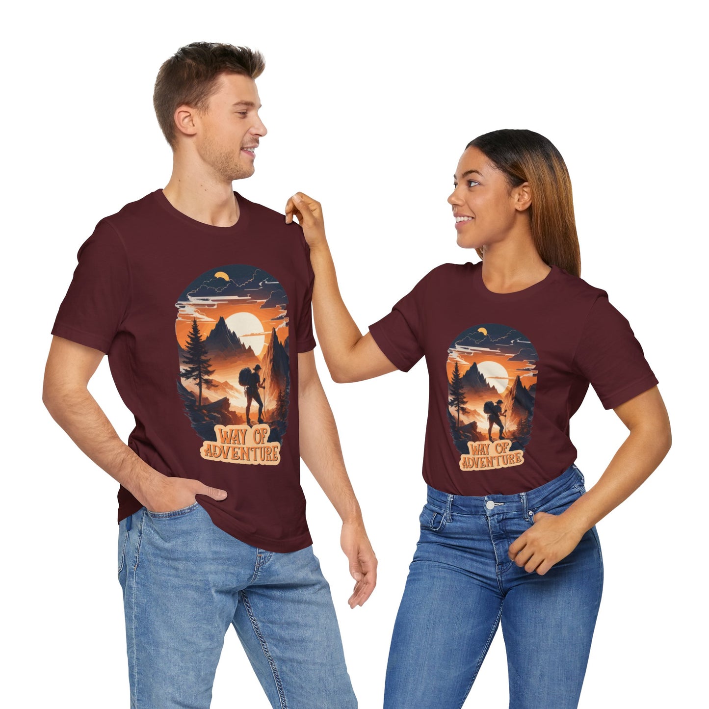 Way of Adventure T-Shirt, Adventure Hiking T-Shirt, Way of Adventure Design 01, Outdoors, Mountain Hike T-Shirt