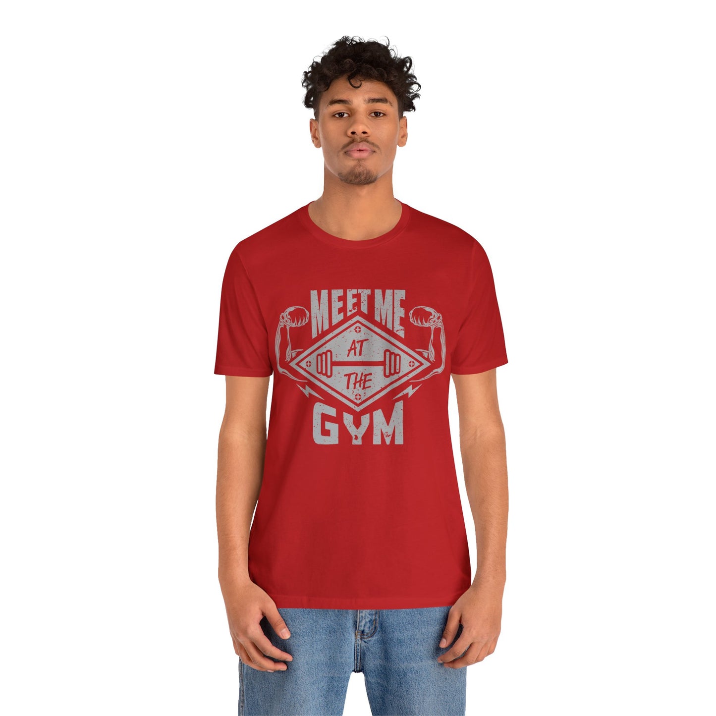 Meet Me At The Gym T-Shirt, Gym Workout Fitness T-Shirt