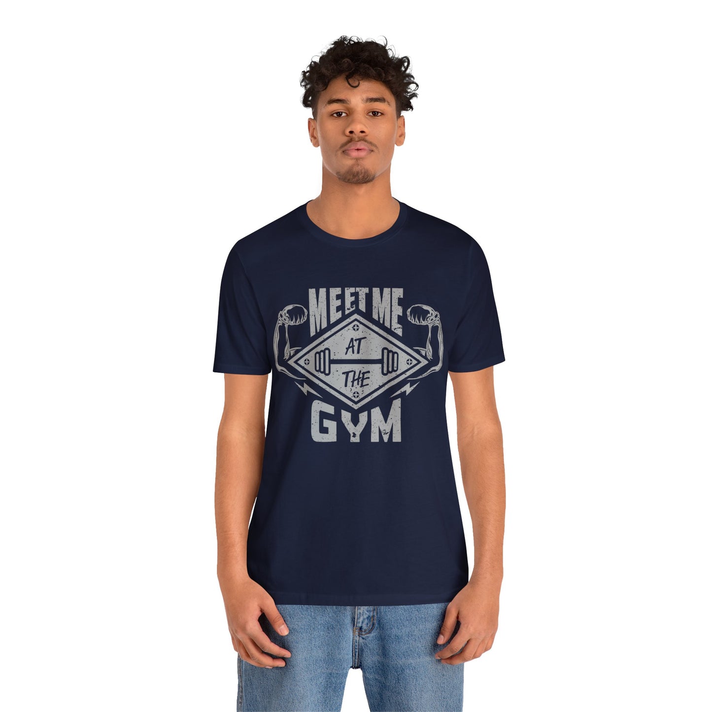 Meet Me At The Gym T-Shirt, Gym Workout Fitness T-Shirt