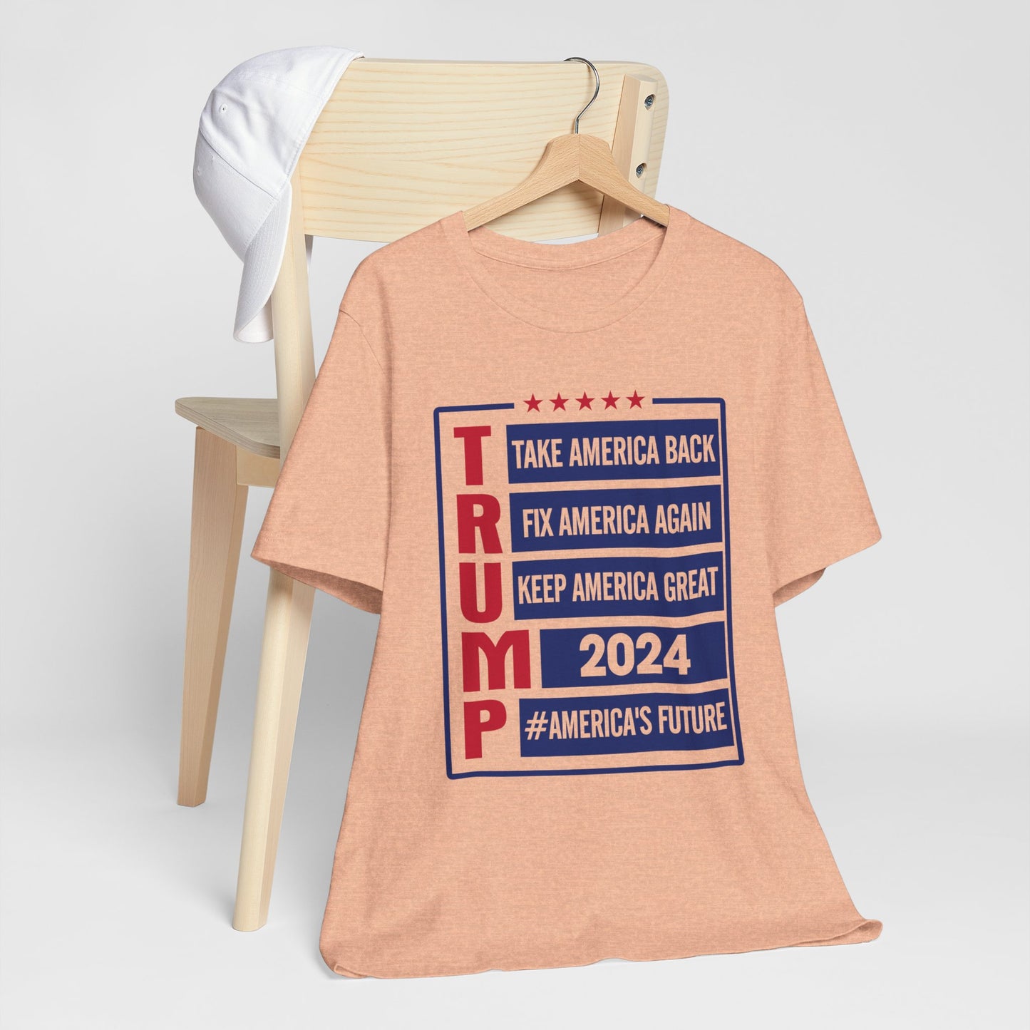 Trump 2024 America's Future T-Shirt, Politics, Vote, Election, Republican