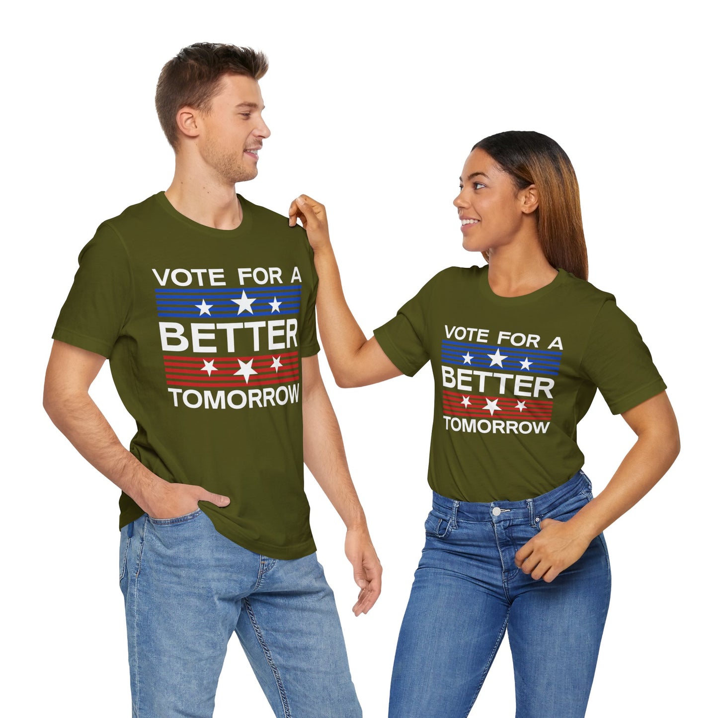 Vote For A Better Tomorrow T-Shirt, Politics, Vote, Election, Democrat, Republican