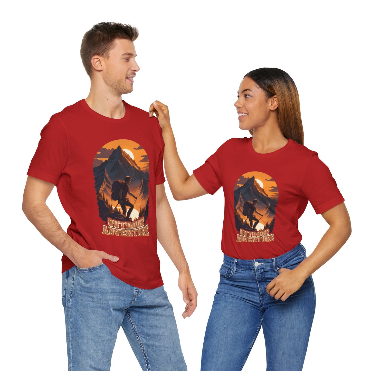 Outdoor Adventure T-Shirt, Adventure Hiking T-Shirt, Hiking Design 01, Outdoors, Mountain Hike T-Shirt, II