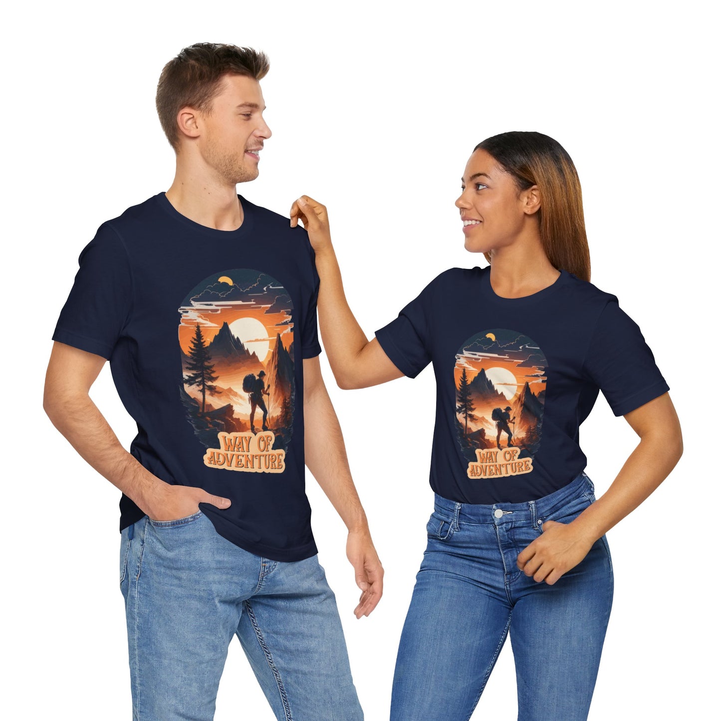 Way of Adventure T-Shirt, Adventure Hiking T-Shirt, Way of Adventure Design 01, Outdoors, Mountain Hike T-Shirt