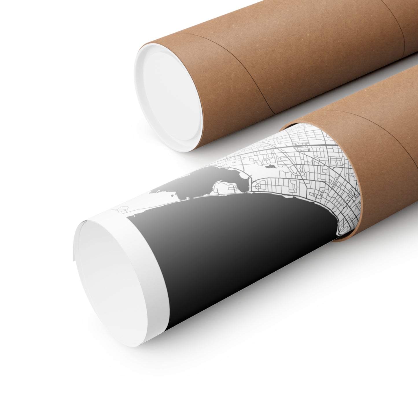 Corpus Christi Texas City Map Matte Vertical Posters