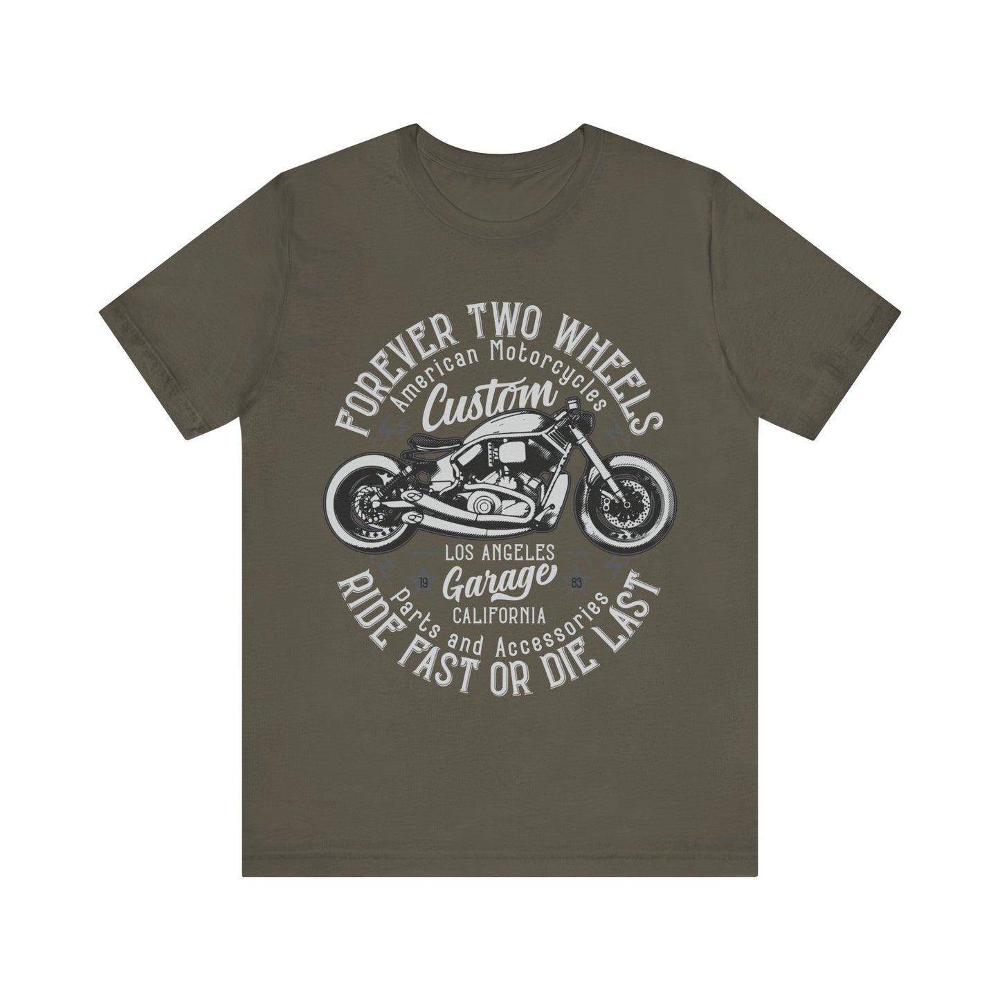 Forever Two Wheels T-Shiert, Motorcycle, Bikes, MC