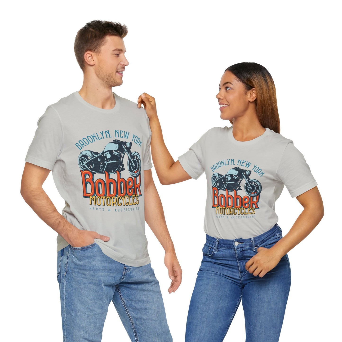 Brooklyn, New York Bobber Motorcycles T-Shirt, Bikers, MC, Chopper