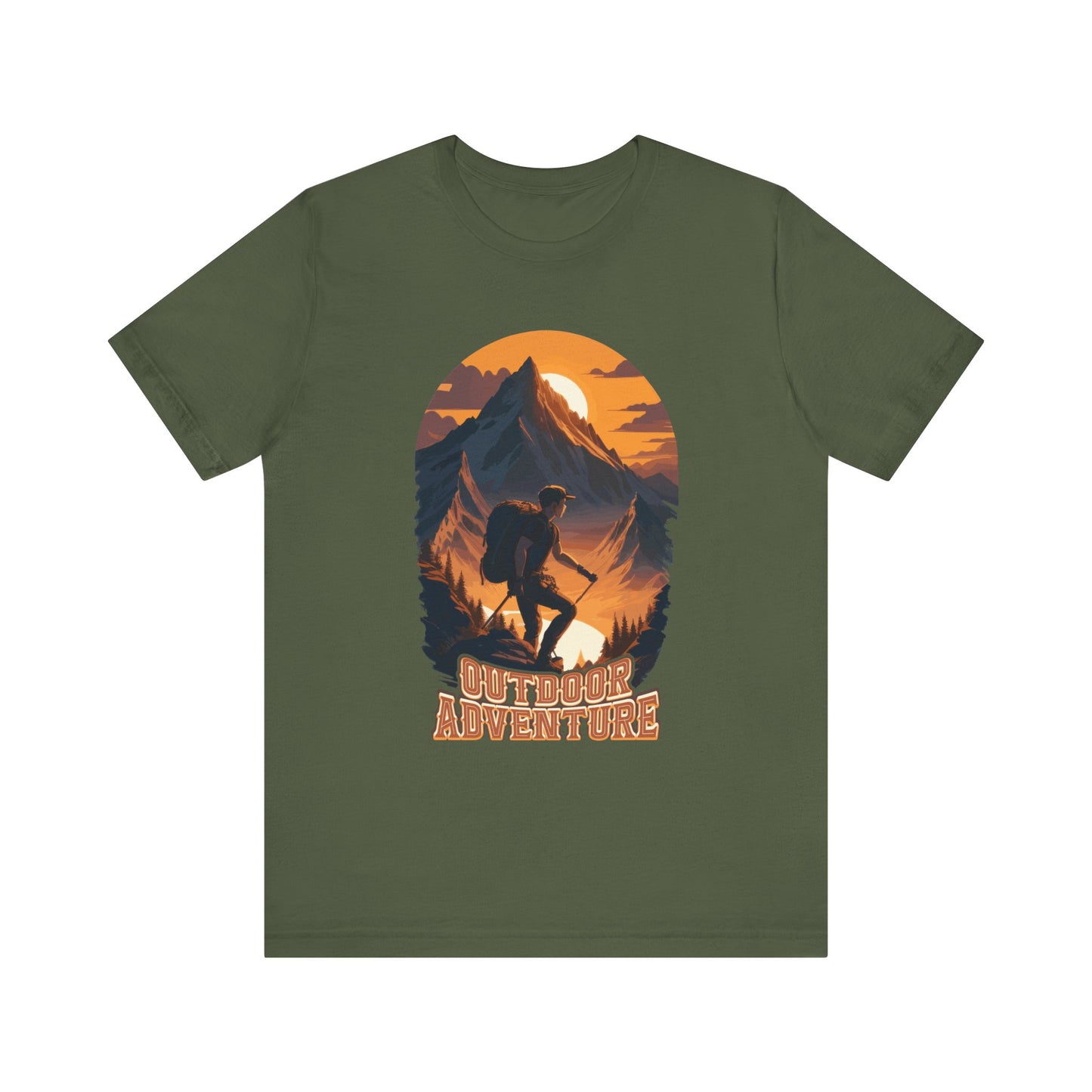 Outdoor Adventure T-Shirt, Adventure Hiking T-Shirt, Hiking Design 01, Outdoors, Mountain Hike T-Shirt, II