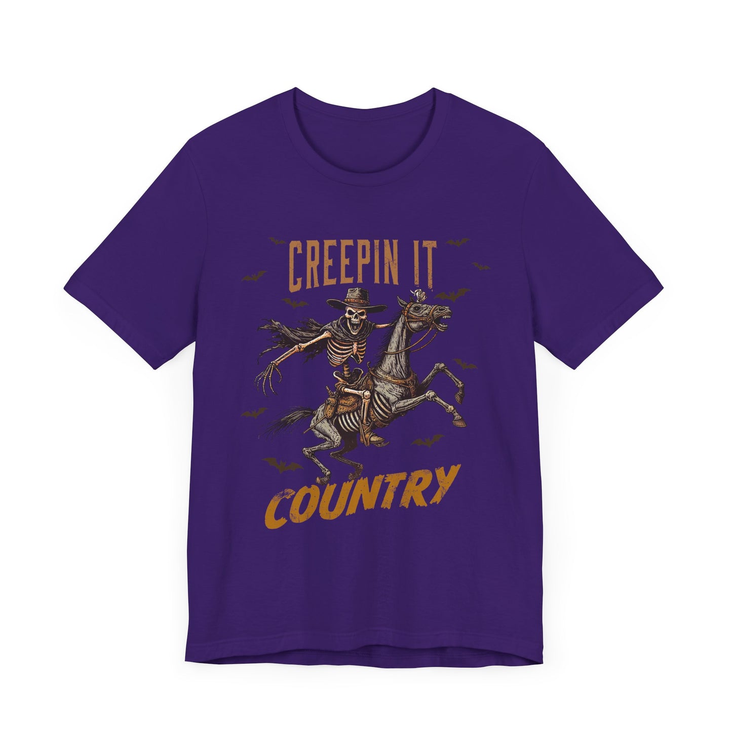 Creepin It Country T-Shirt, Halloween, Scary, Funny, Retro