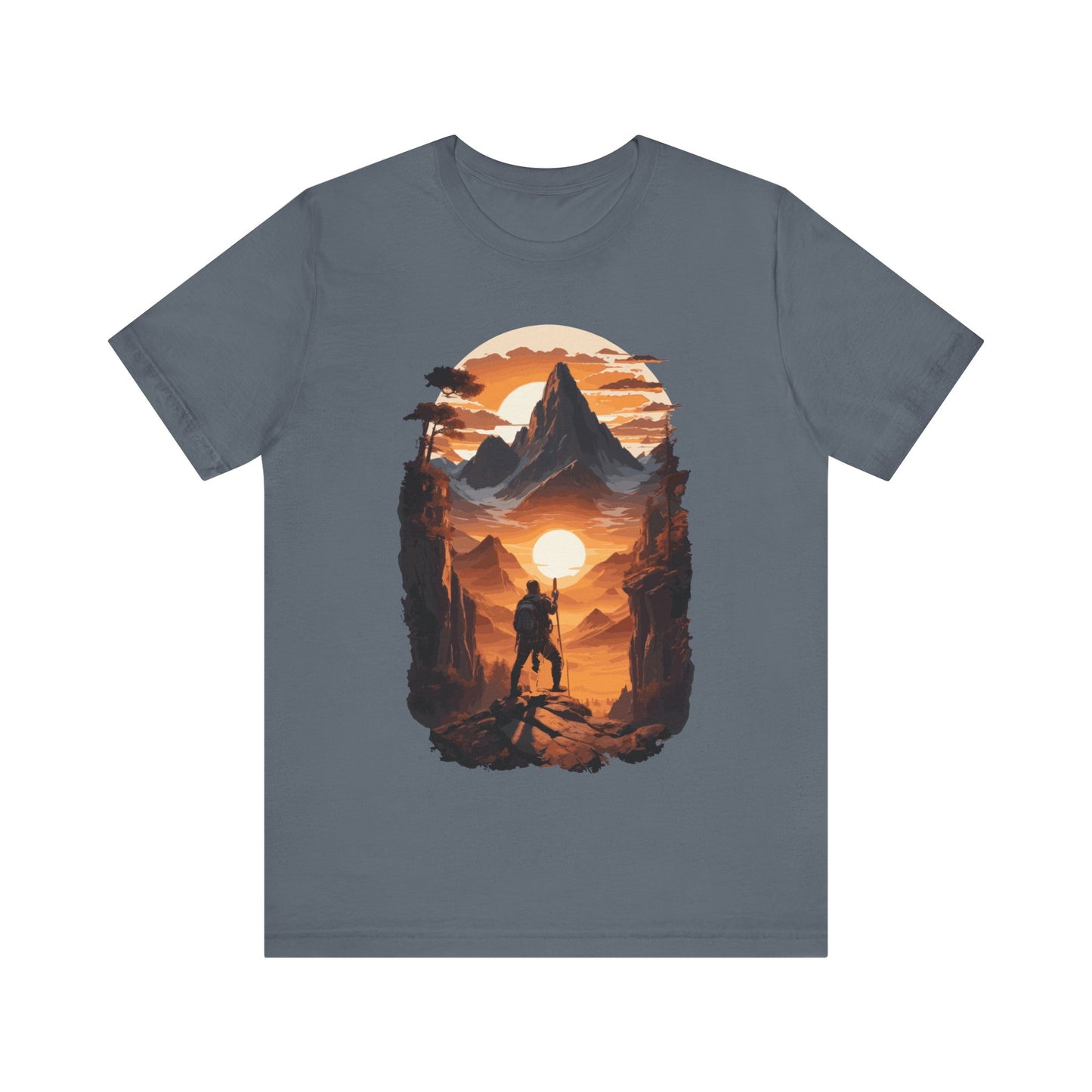 Adventure Hiking T-Shirt, Hiking Design 01, Outdoors, Mountain Hike T-Shirt