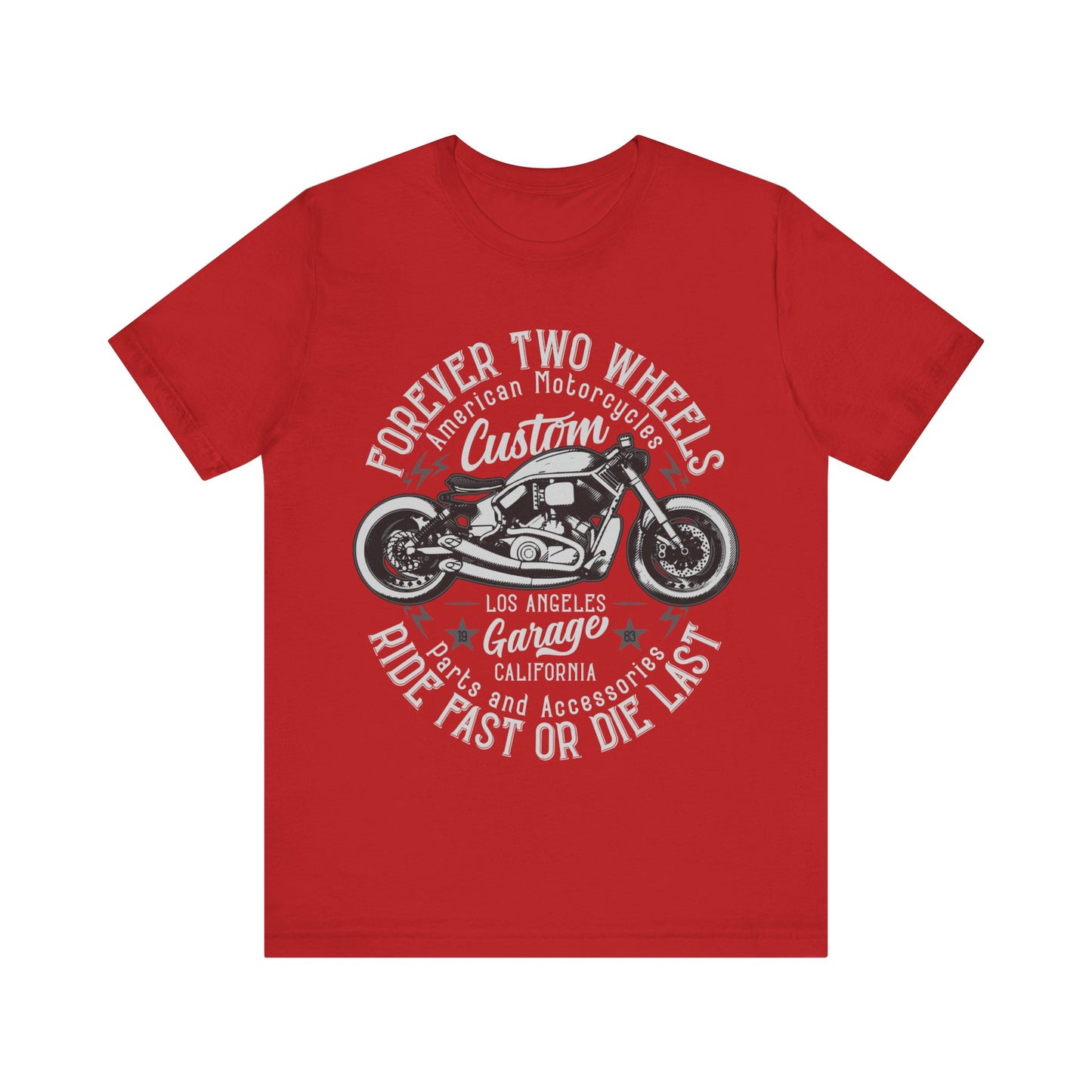 Forever Two Wheels T-Shiert, Motorcycle, Bikes, MC