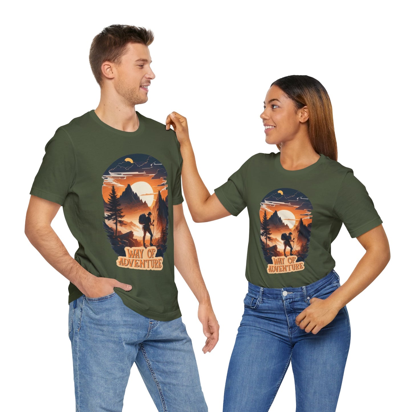 Way of Adventure T-Shirt, Adventure Hiking T-Shirt, Way of Adventure Design 01, Outdoors, Mountain Hike T-Shirt
