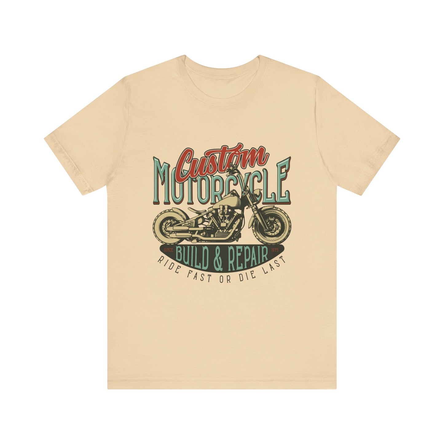 Custom Motorcycle Ride Fast or Die Last T-Shirt, MC, Motorcycle, Bikers T-Shirt