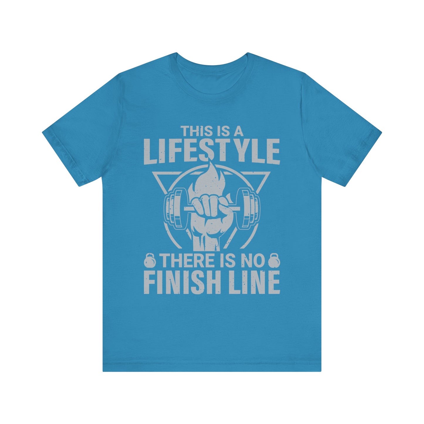 This Is A Lifestyle There Is No Finish Line T-Shirt, Gym Workout Fitness T-Shirt