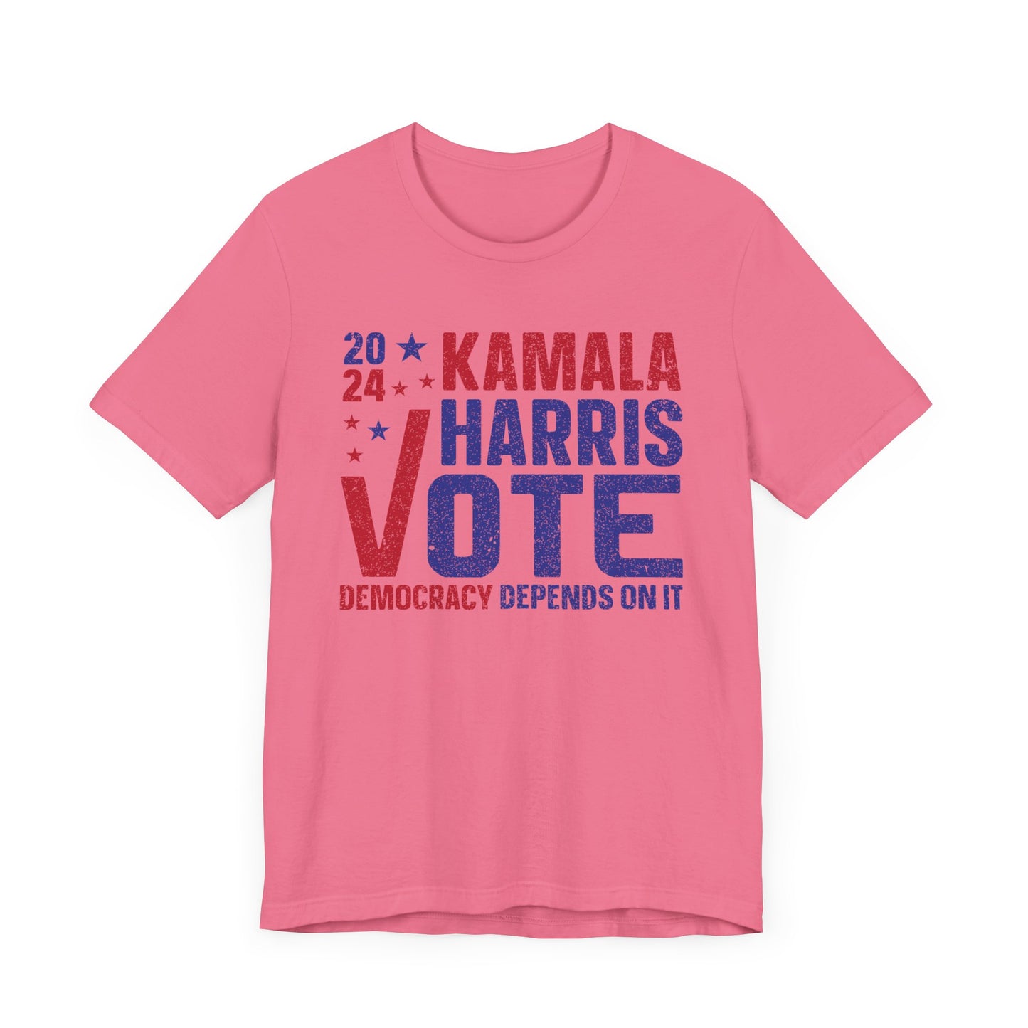 Vote Kamala Harris Democracy Depends On It T-Shirt, Politics, Vote, Election, Democrat