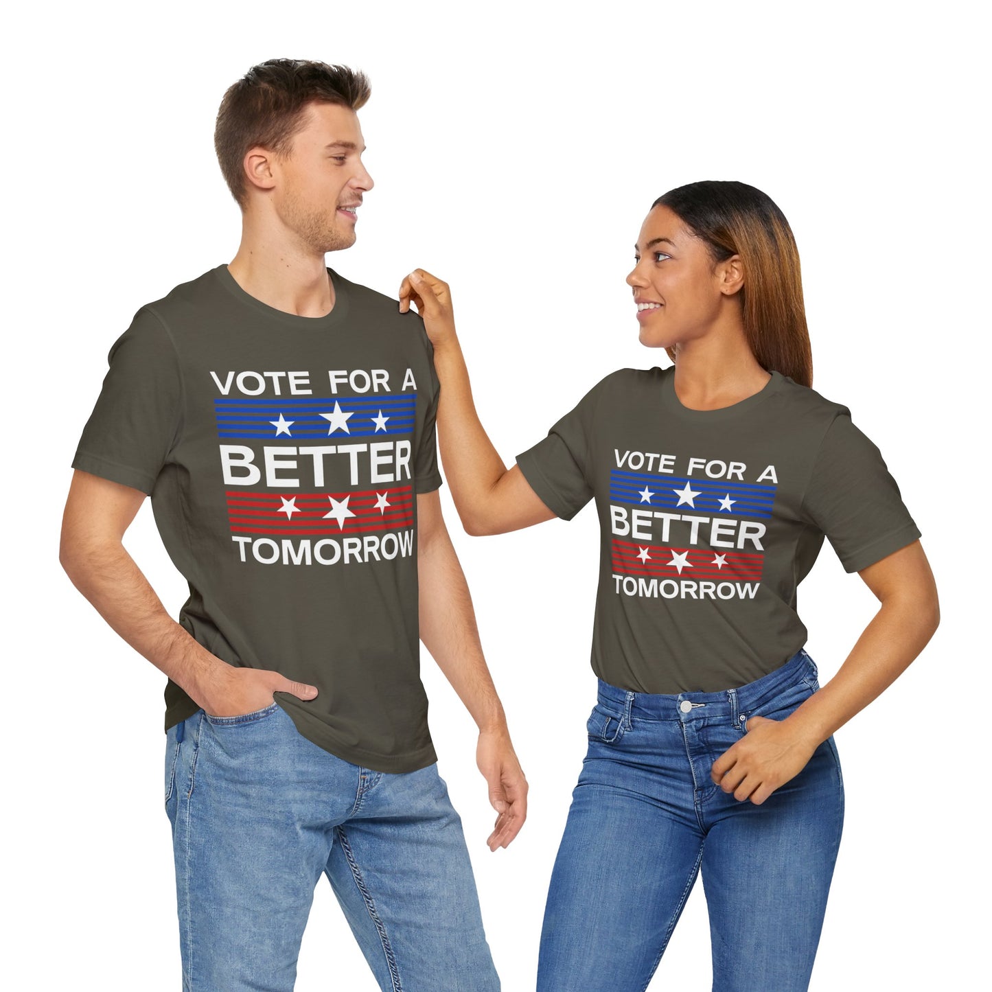 Vote For A Better Tomorrow T-Shirt, Politics, Vote, Election, Democrat, Republican