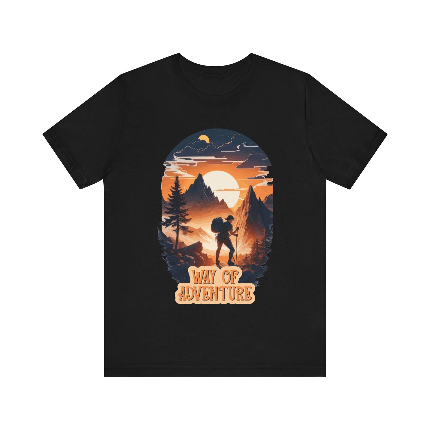Way of Adventure T-Shirt, Adventure Hiking T-Shirt, Way of Adventure Design 01, Outdoors, Mountain Hike T-Shirt