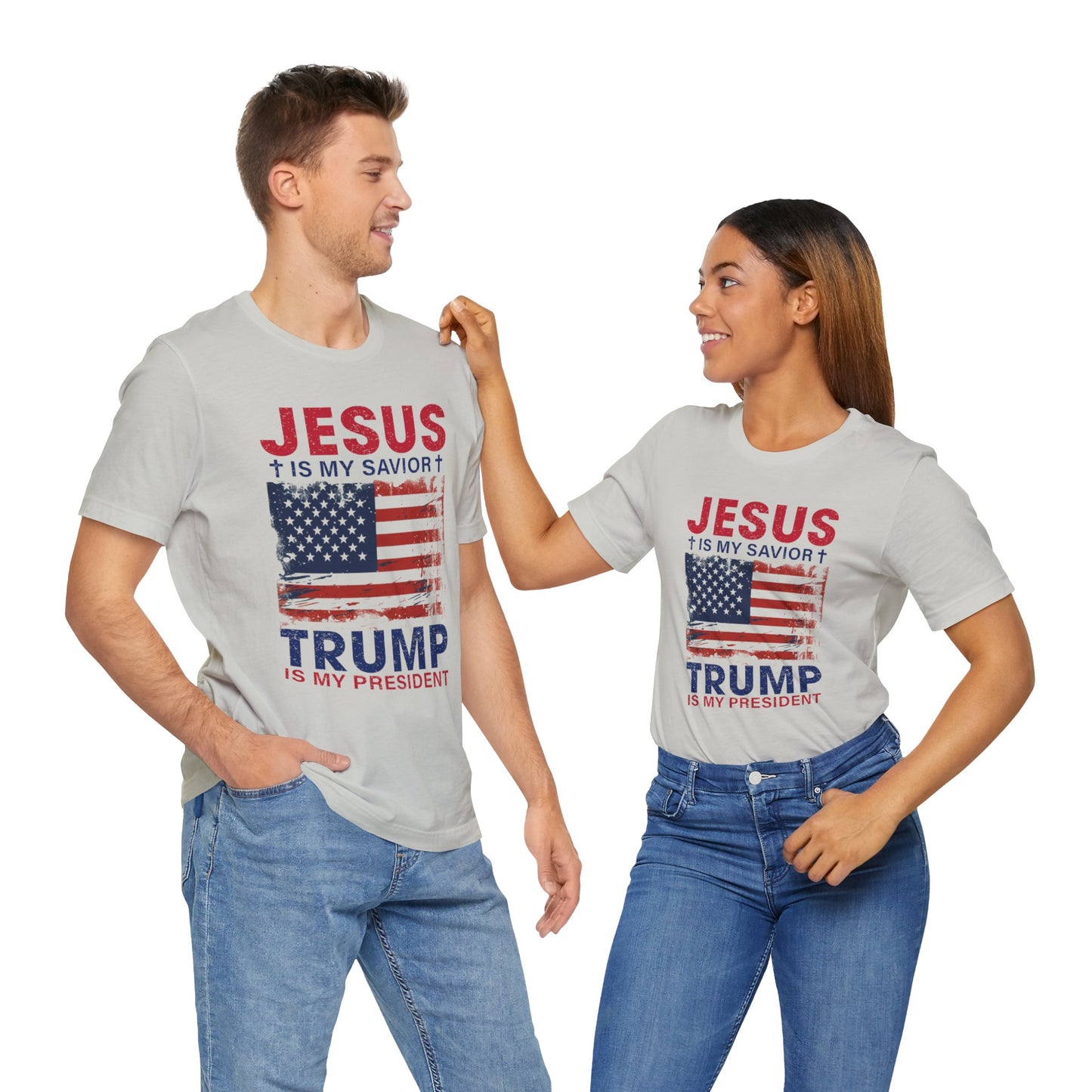 Jesus Is My Savior Trump Is My President T-Shirt, Politics, Vote, Election, Republican