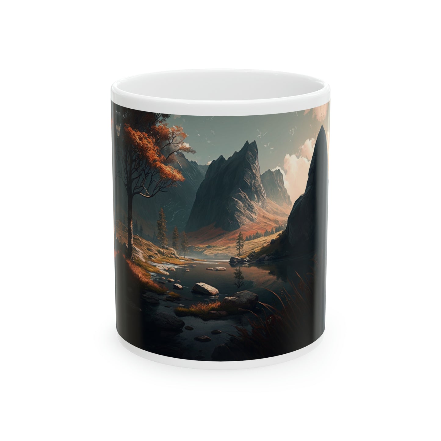 Landscape, Ceramic Mug, 11oz