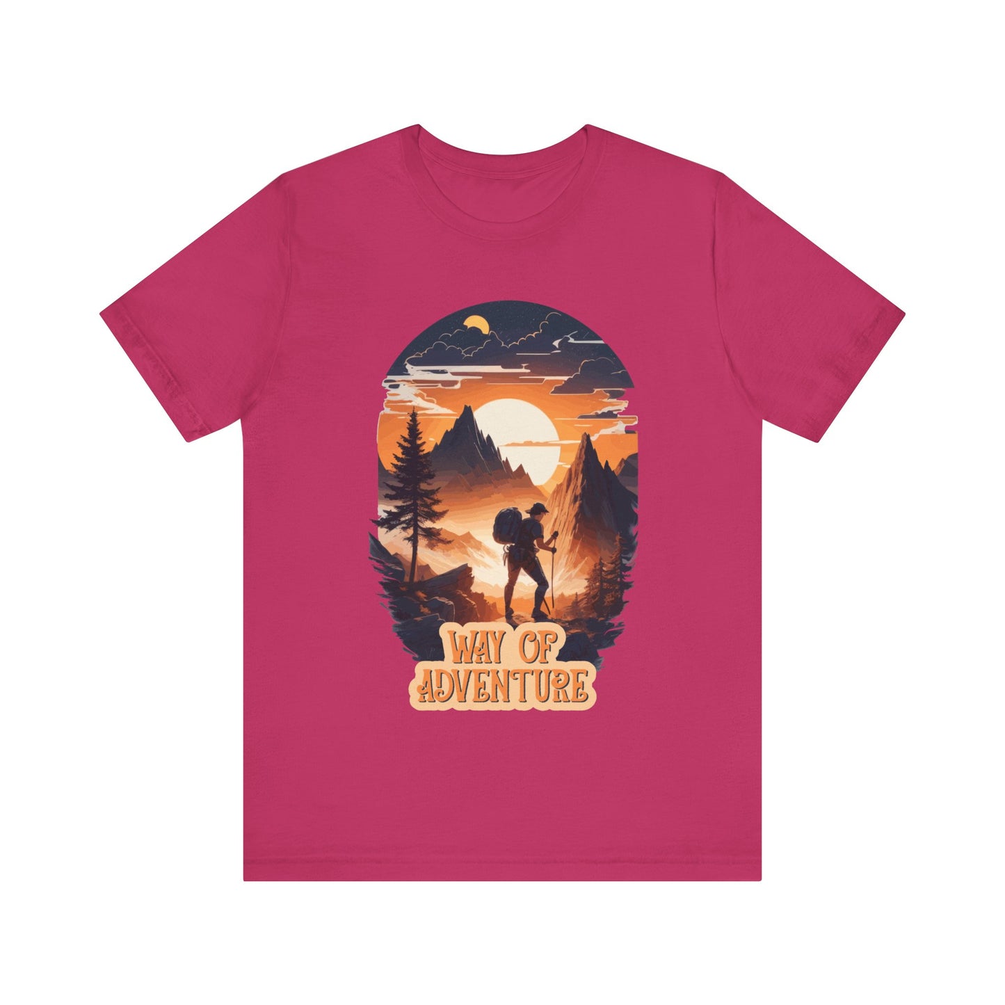 Way of Adventure T-Shirt, Adventure Hiking T-Shirt, Way of Adventure Design 01, Outdoors, Mountain Hike T-Shirt
