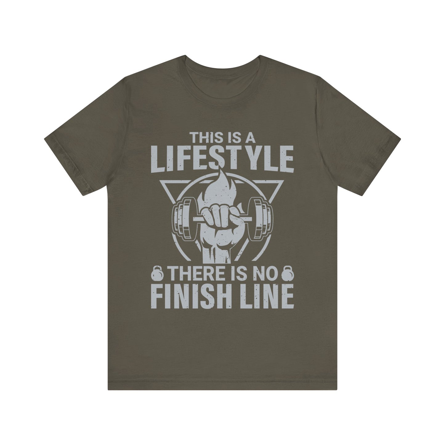 This Is A Lifestyle There Is No Finish Line T-Shirt, Gym Workout Fitness T-Shirt