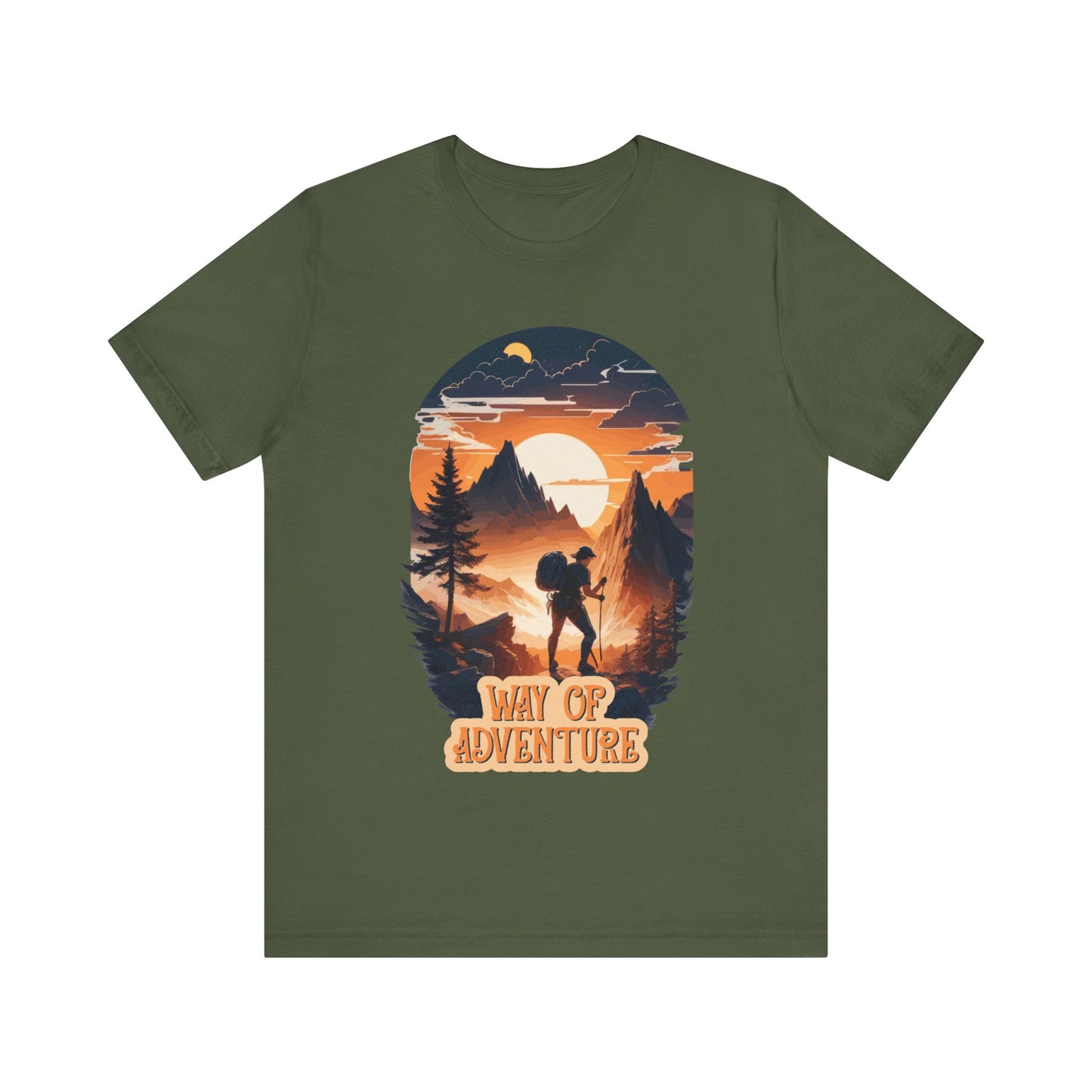 Way of Adventure T-Shirt, Adventure Hiking T-Shirt, Way of Adventure Design 01, Outdoors, Mountain Hike T-Shirt