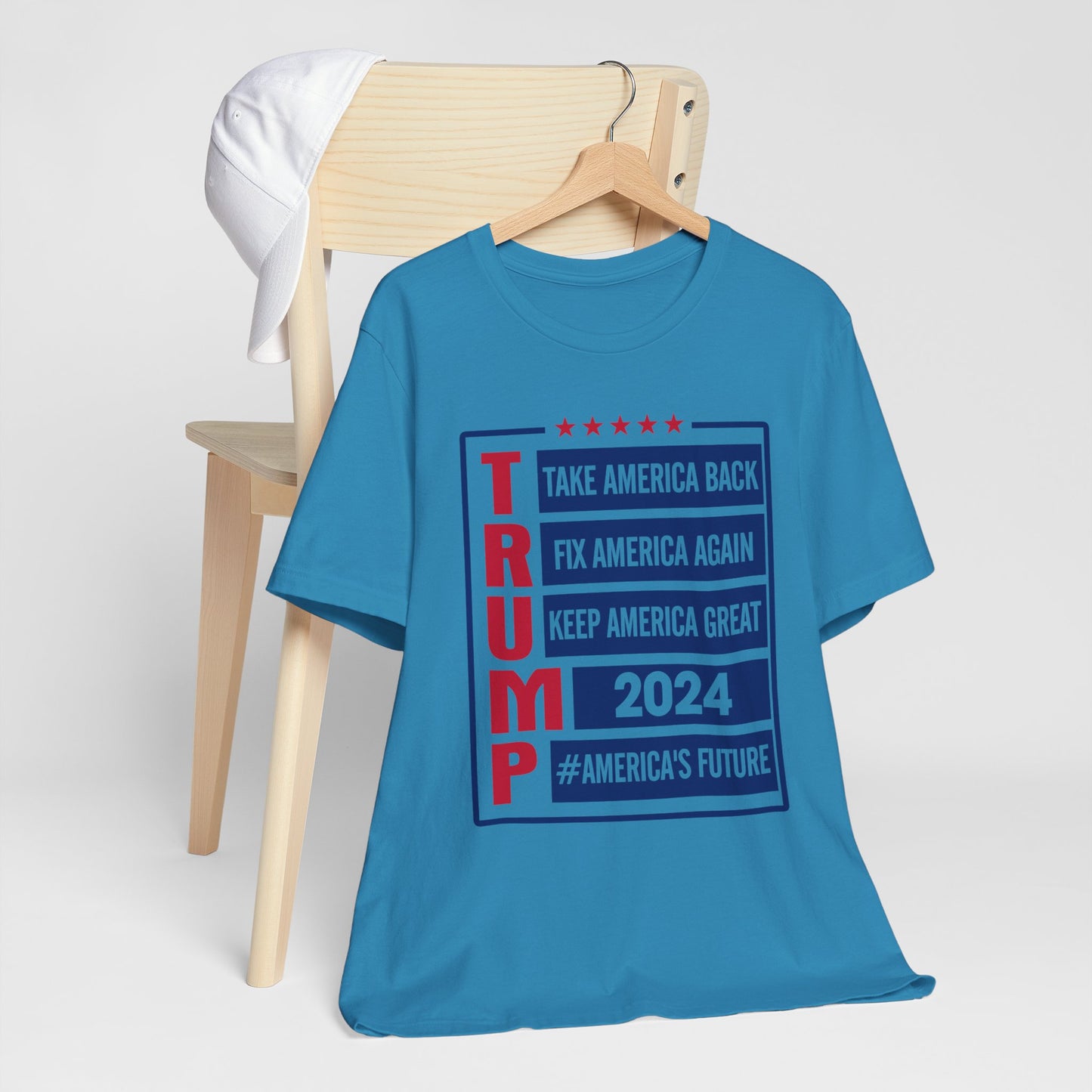 Trump 2024 America's Future T-Shirt, Politics, Vote, Election, Republican
