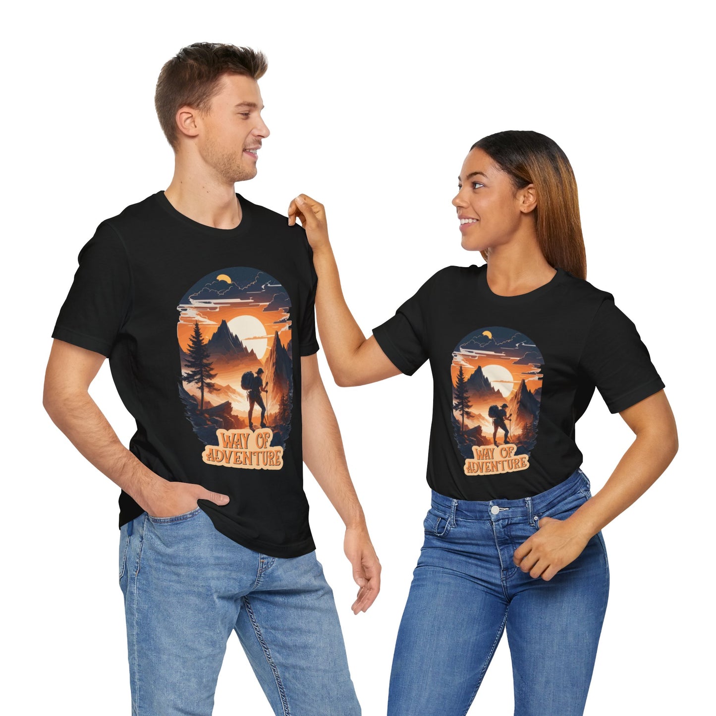 Way of Adventure T-Shirt, Adventure Hiking T-Shirt, Way of Adventure Design 01, Outdoors, Mountain Hike T-Shirt