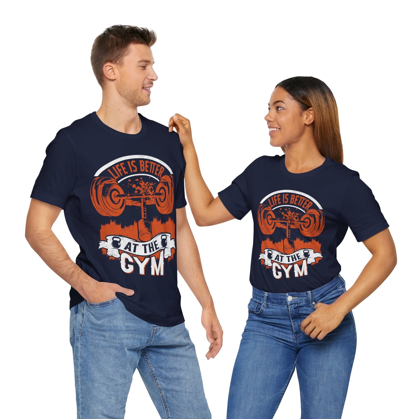 Life is Better at the Gym T-Shirt, Gym Workout Fitness T-Shirt